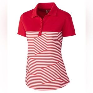 CBUK Spree Polo NWT red/white size medium